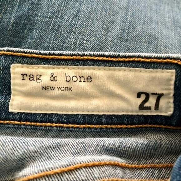 Rag & Bone High Rise Skinny Ankle Jeans in EL Medium Wash Size 27 - Picture 3 of 5